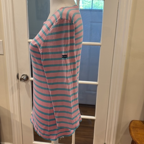 Saint James Striped Pink and Blue Women's Top.  Size 6 - Picture 3 of 7